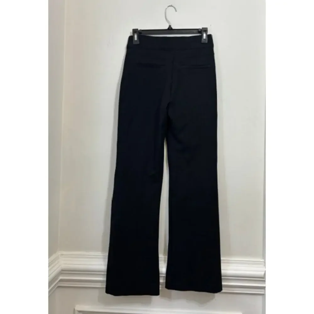 Spanx Pants Perfect Pant Flare High Rise Seam Front Office Career Small Black